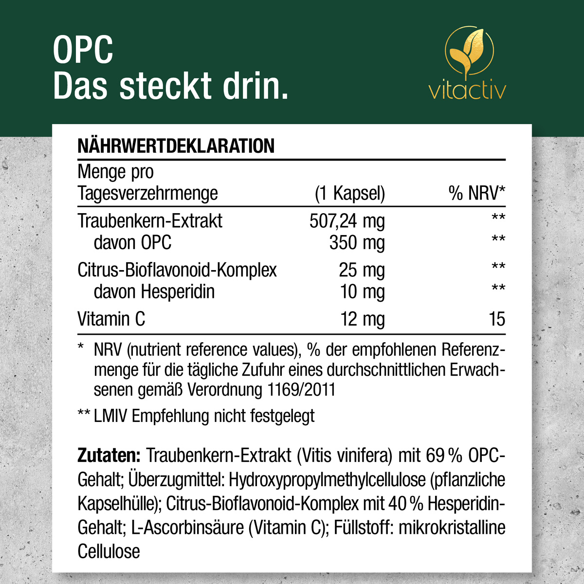 OPC Grape Seed Extract Capsules