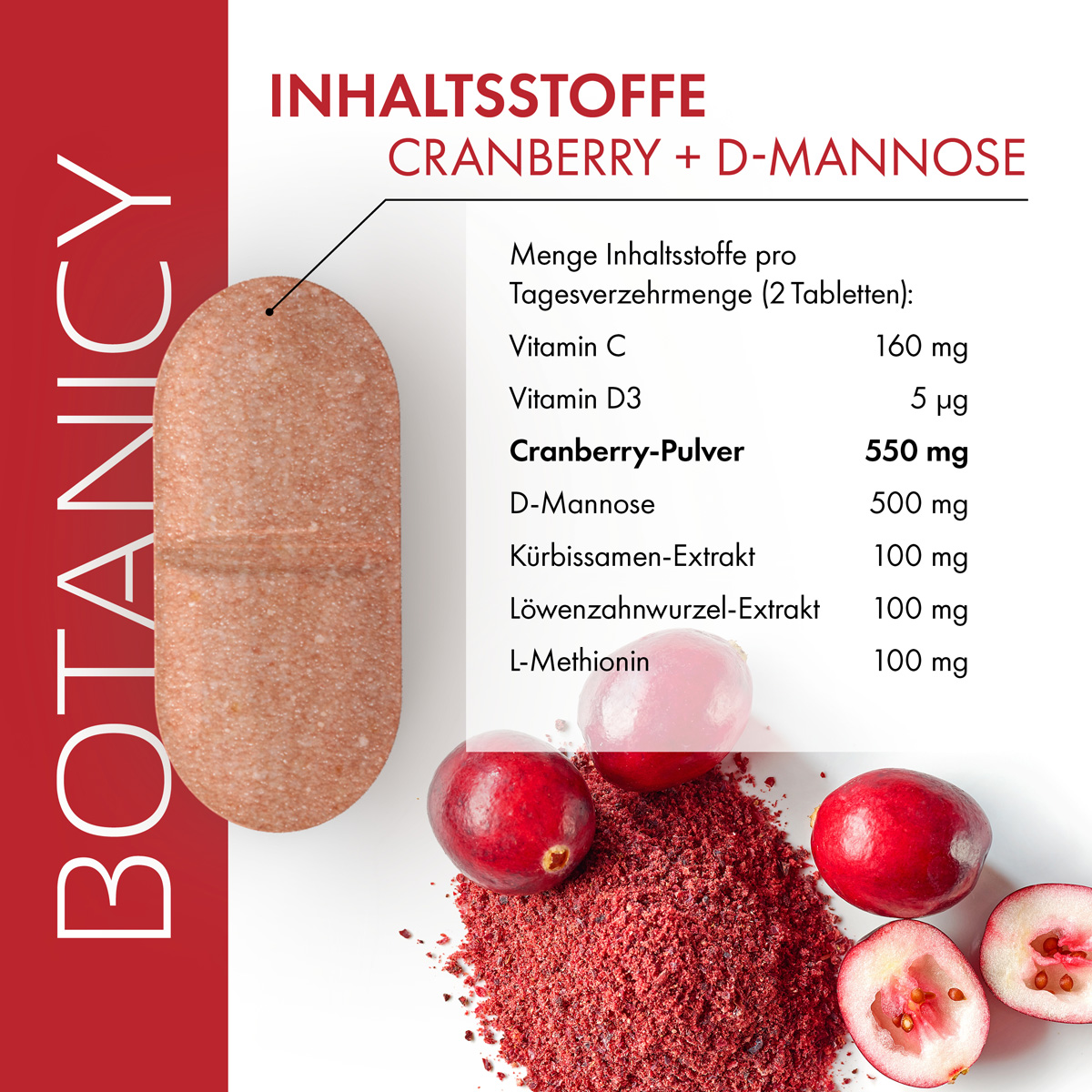 CRANBERRY + D-MANNOSE Compresse