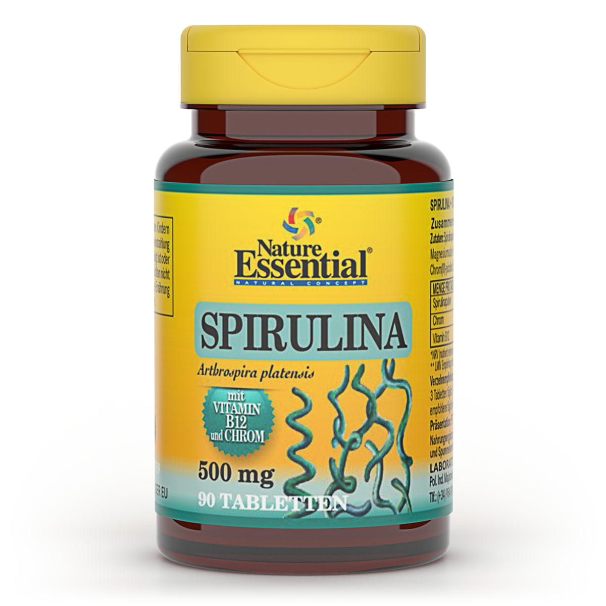 SPIRULINA 1650 + Vitamin B12 + Chrom Produktverpackung