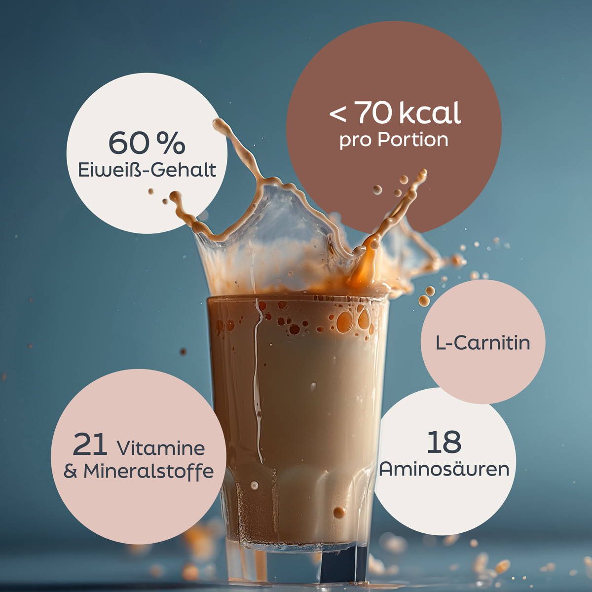 Protein diet shake - chocolate-nut, 500 g