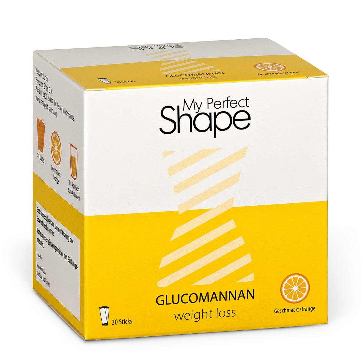 GLUCOMANNAN weight loss Sticks - Orange Produktverpackung