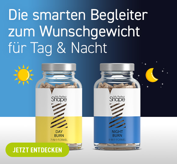 Eine Dose DAY BURN vor einem Taghimmel, rechts daneben eine Dose NIGHT BURN vor einem Nachthimmel. Text: Die smarten Begleiter zum Wunschgewicht. Für Tag und Nacht. Jetzt die neuen Burner Kapseln im Feelgood Shop entdecken!