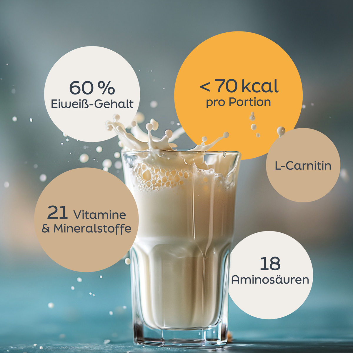 Protein diet shake - vanilla cream, 500 g