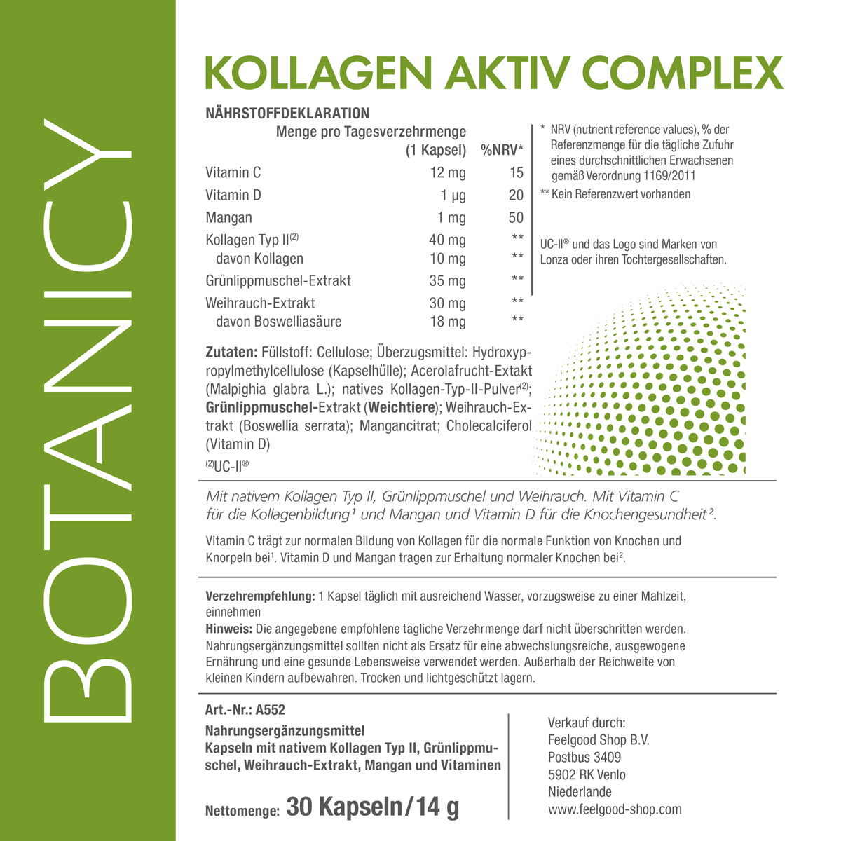 KOLLAGEN AKTIV Complex mit UC-II