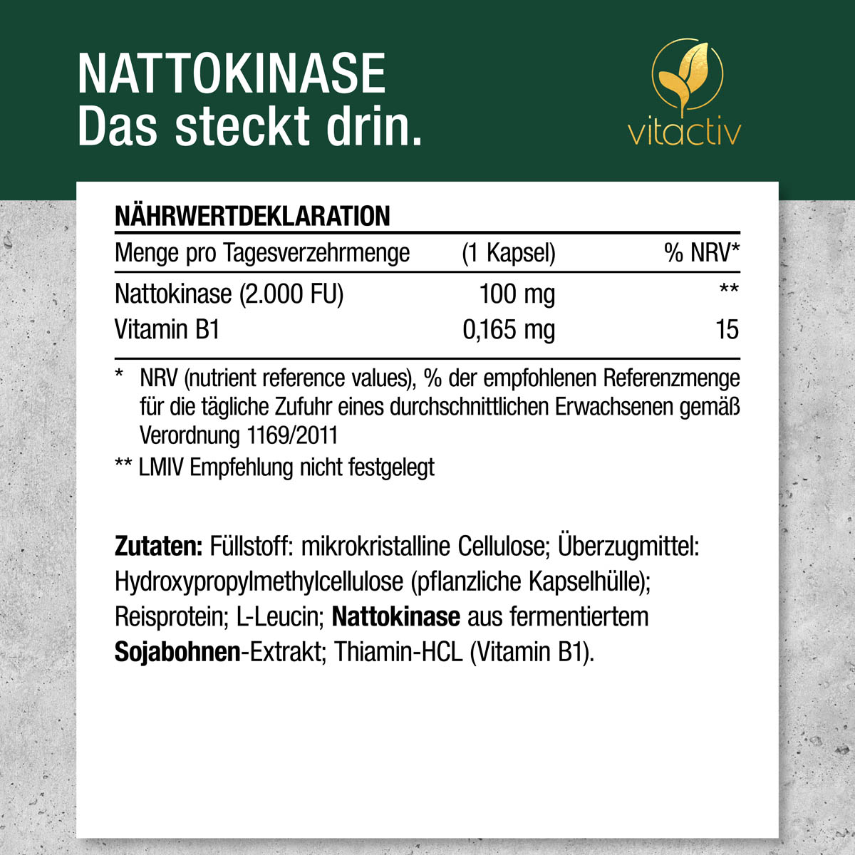 NATTOKINASE 100 mg