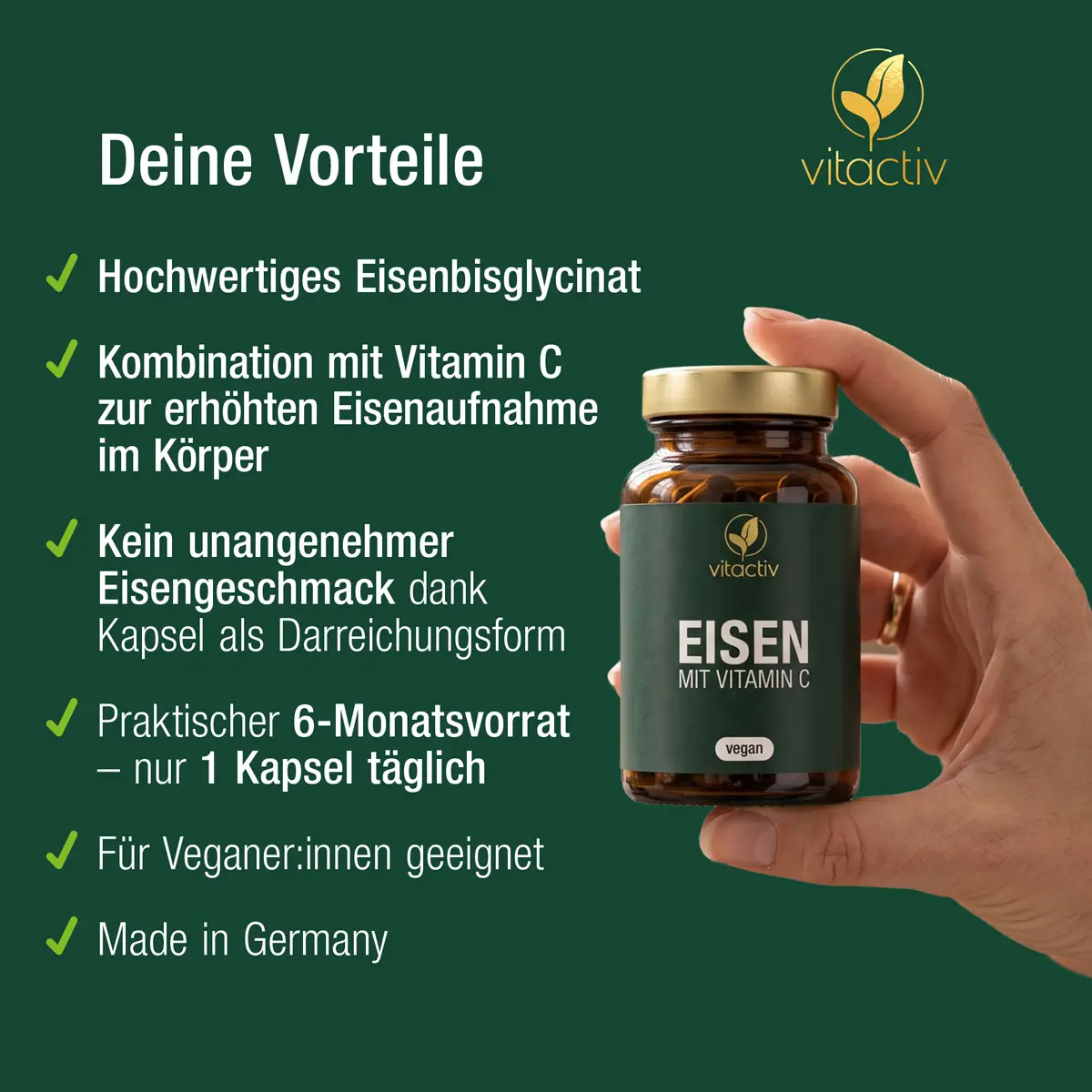 EISEN MIT VITAMIN C - Cápsulas de hierro