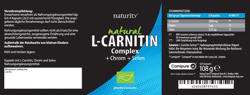 L-CARNITIN Complex Etikett
