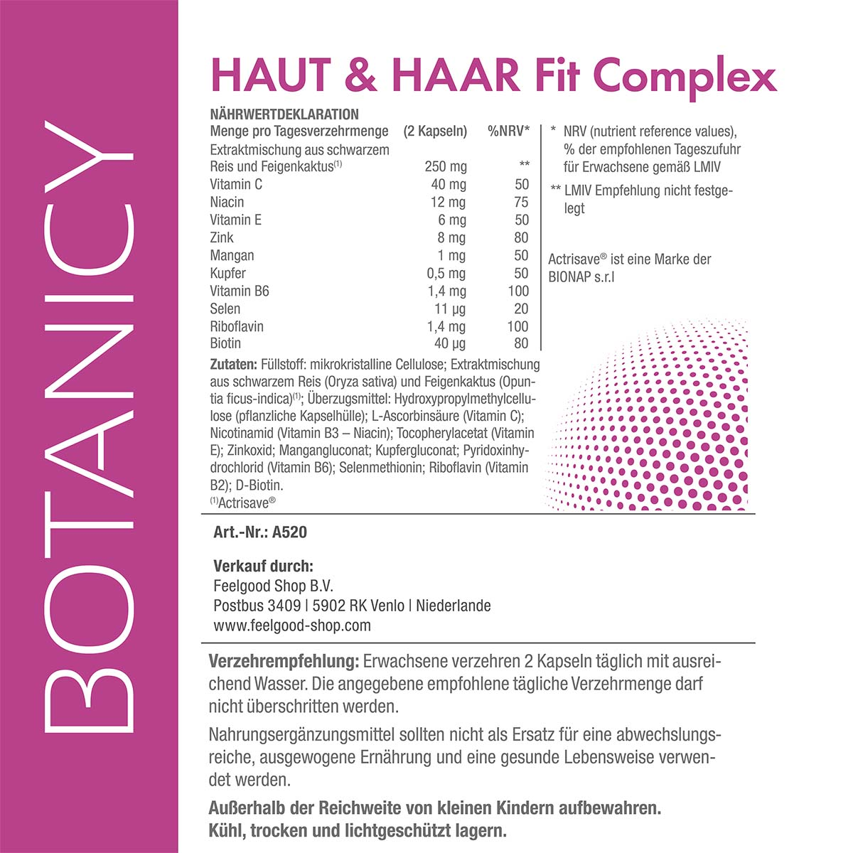 HAUT & HAAR Fit Complex mit Actrisave®
