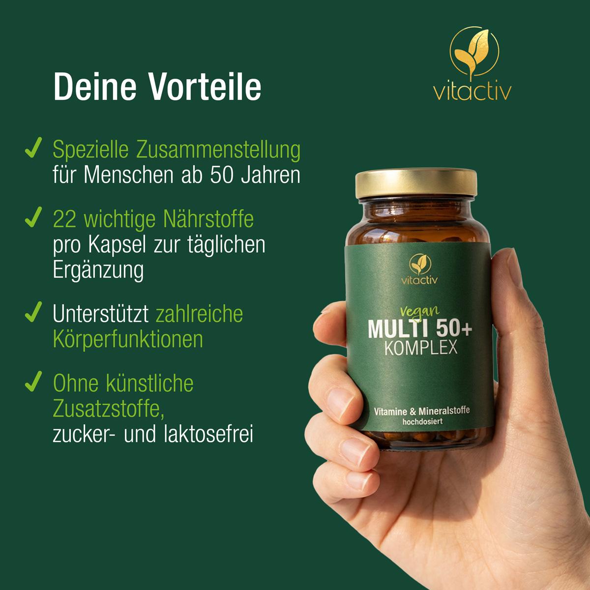 MULTI 50+ cápsulas multivitamínicas con minerales