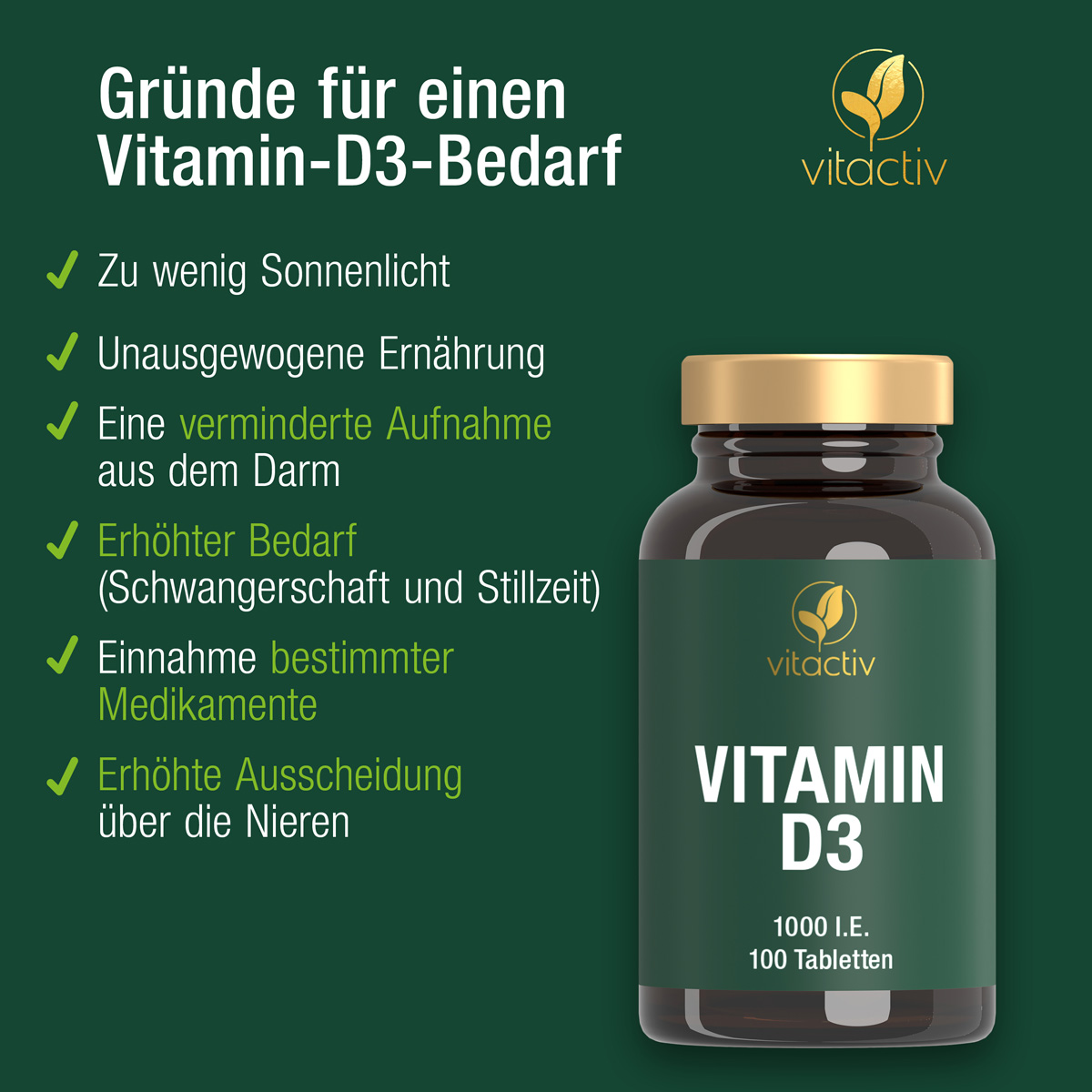 VITAMIN D3 Tabletten