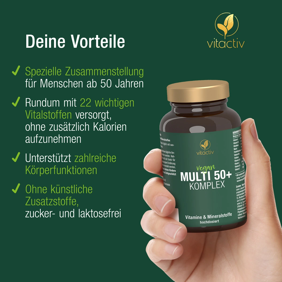 MULTI 50+ Gélules multivitaminées avec minéraux