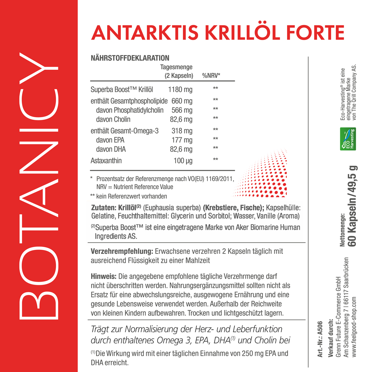 Antarktis KRILLÖL forte – Omega 3