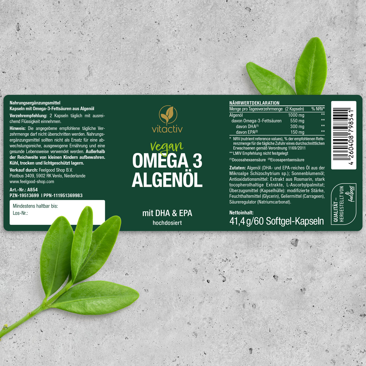 OMEGA 3 ALGENÖL Kapseln