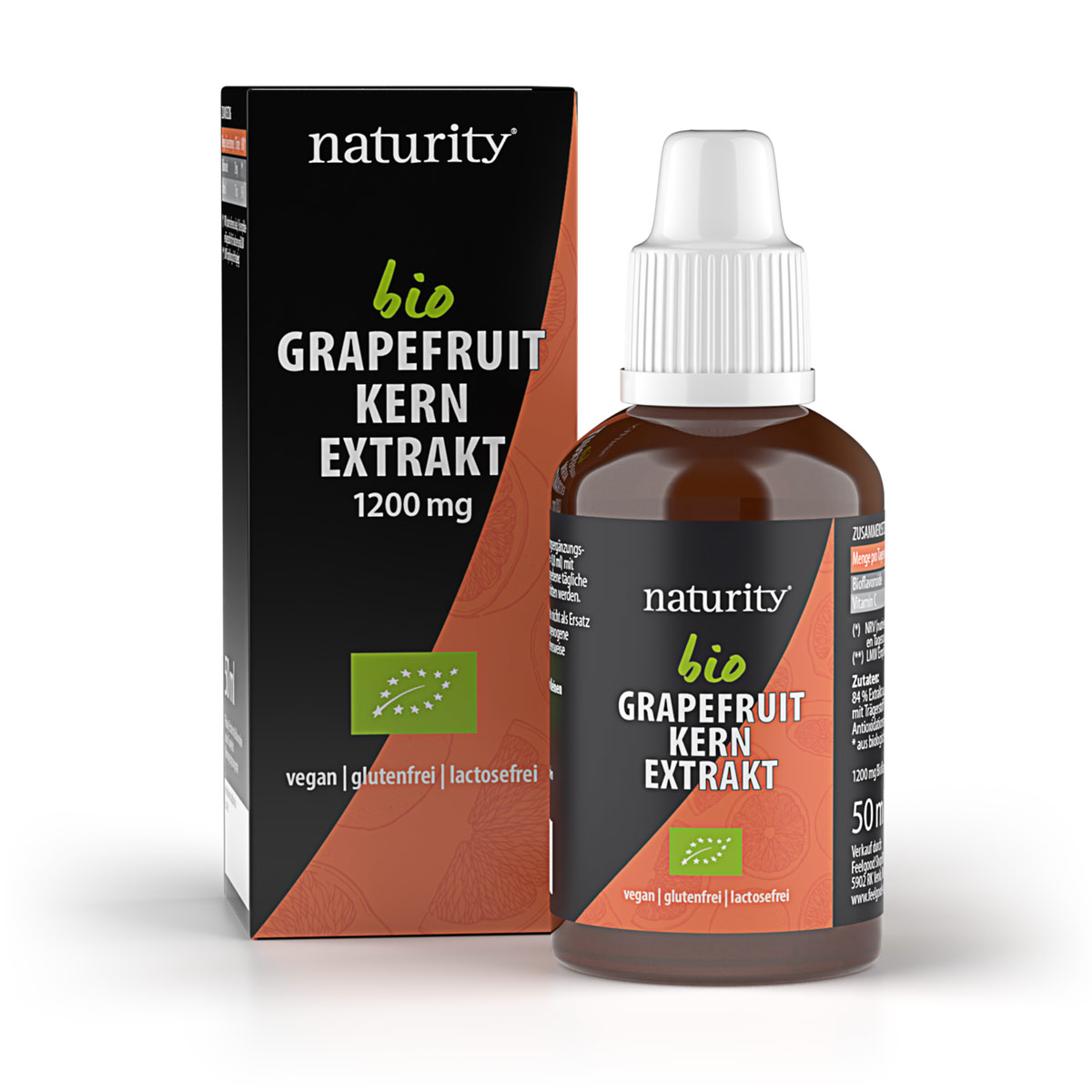 GRAPEFRUIT-KERN-EXTRAKT + Vitamin C 1200 BIO - 50 ml  Produktverpackung
