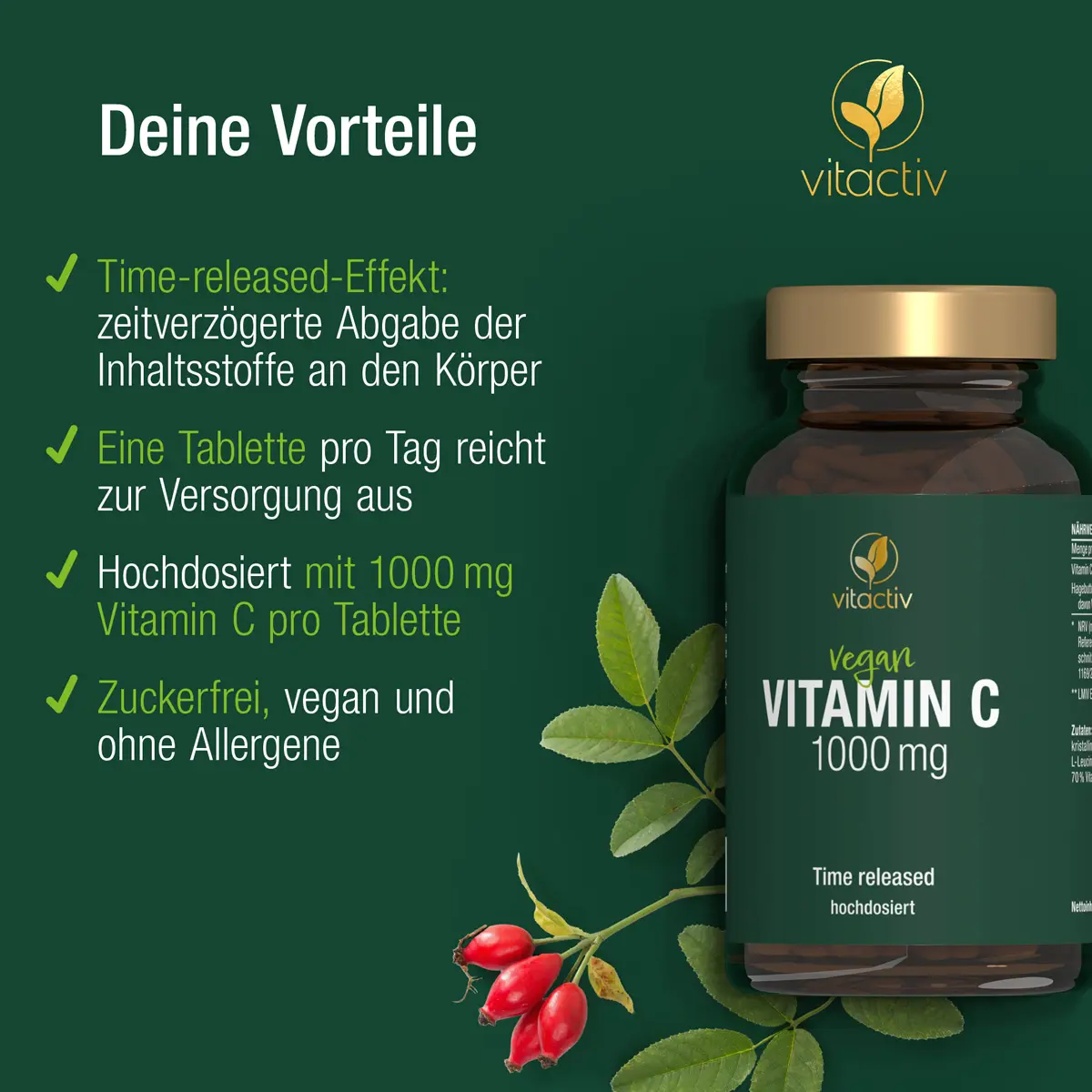 VITAMIN C 1000 mg Time released - Tabletten
