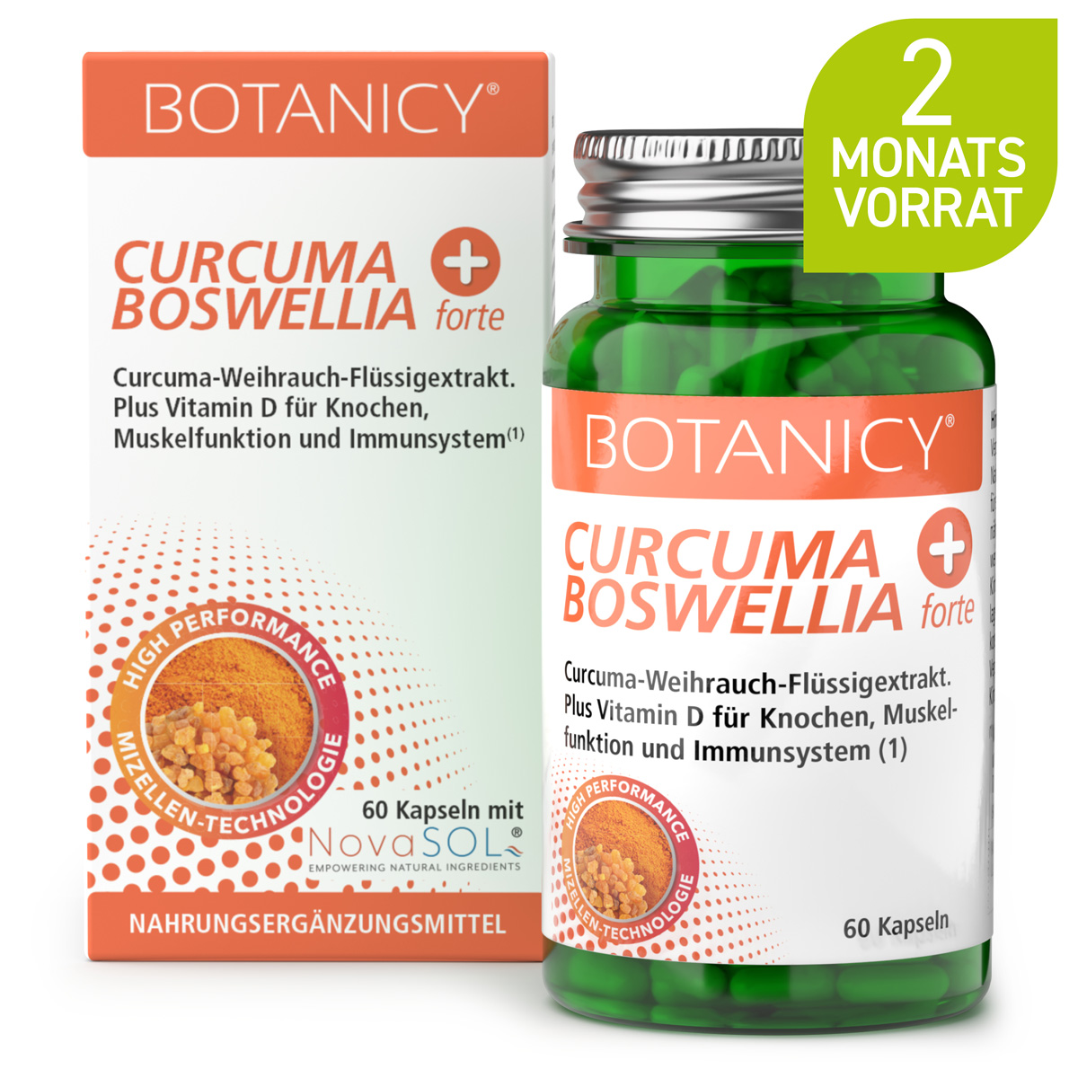 CURCUMA + BOSWELLIA forte – Kurkuma Weihrauch Kapseln