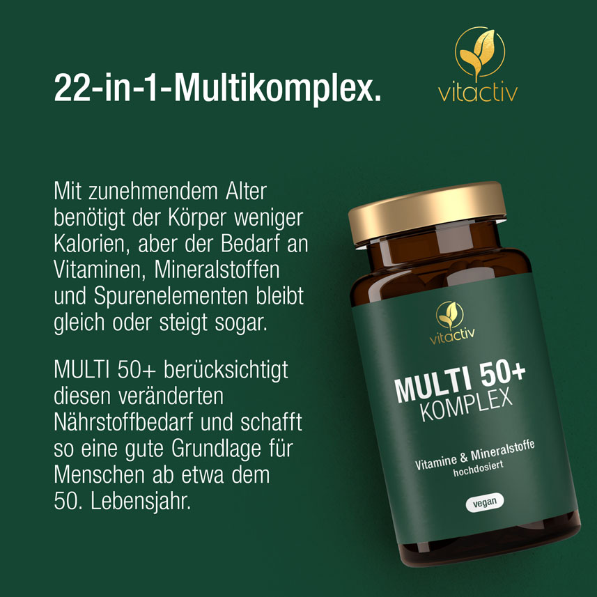 MULTI 50+ Multivitamin Kapseln mit Mineralstoffen
