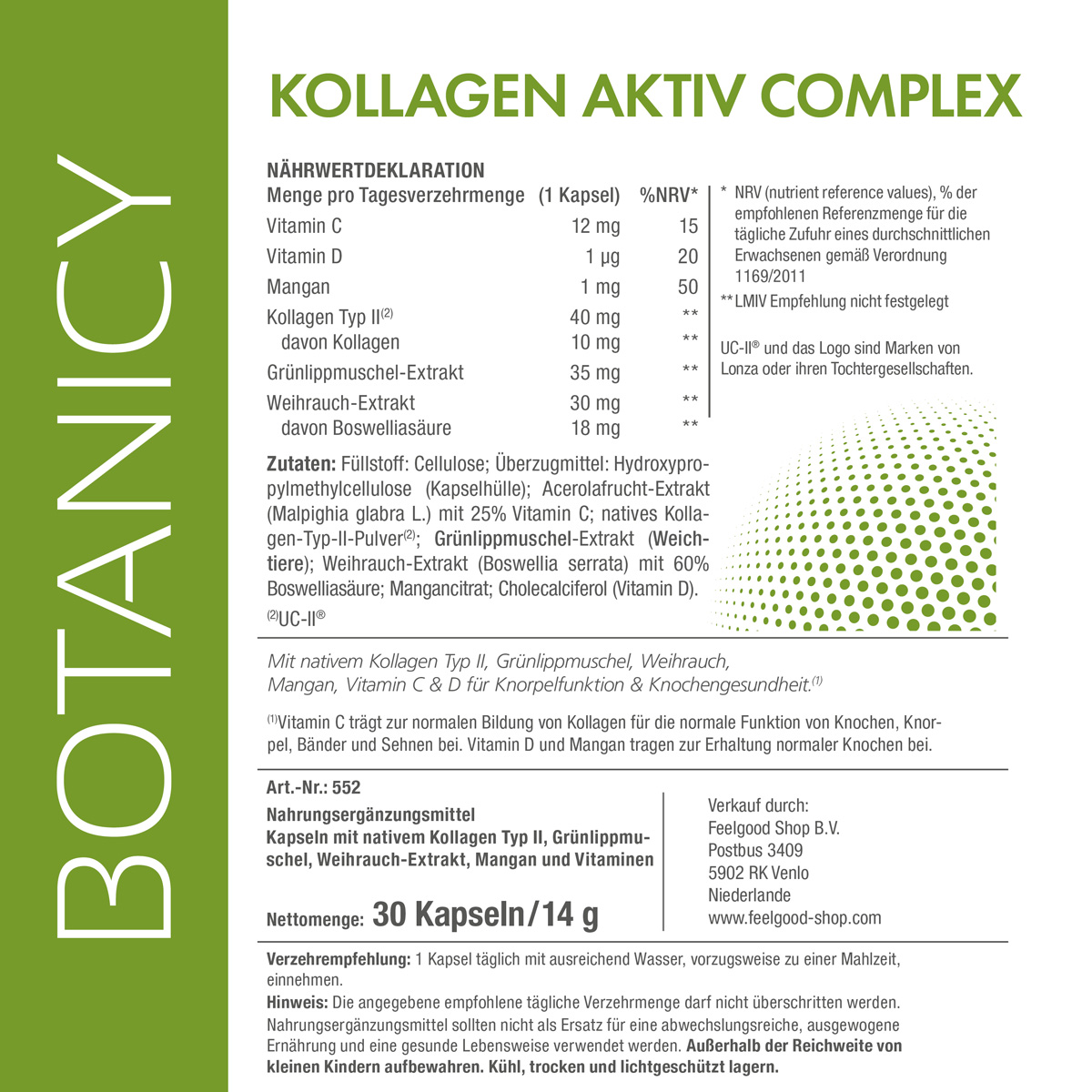 KOLLAGEN AKTIV Complex with UC-II