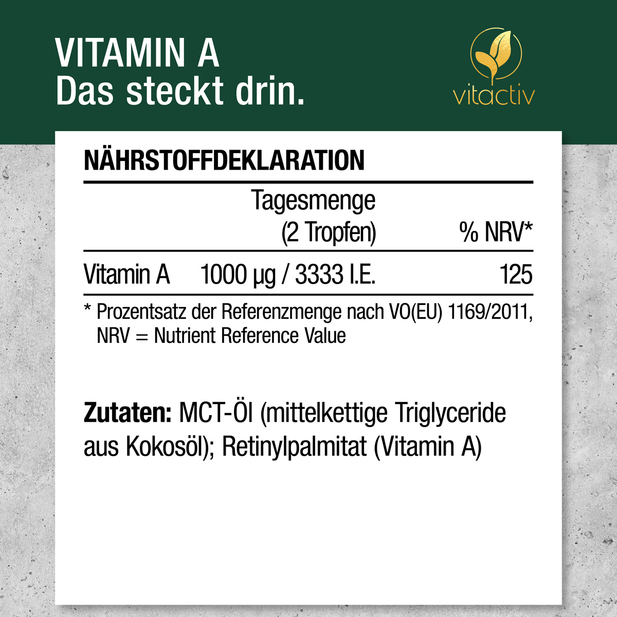 VITAMINA A GOTAS 3,333 ES DECIR