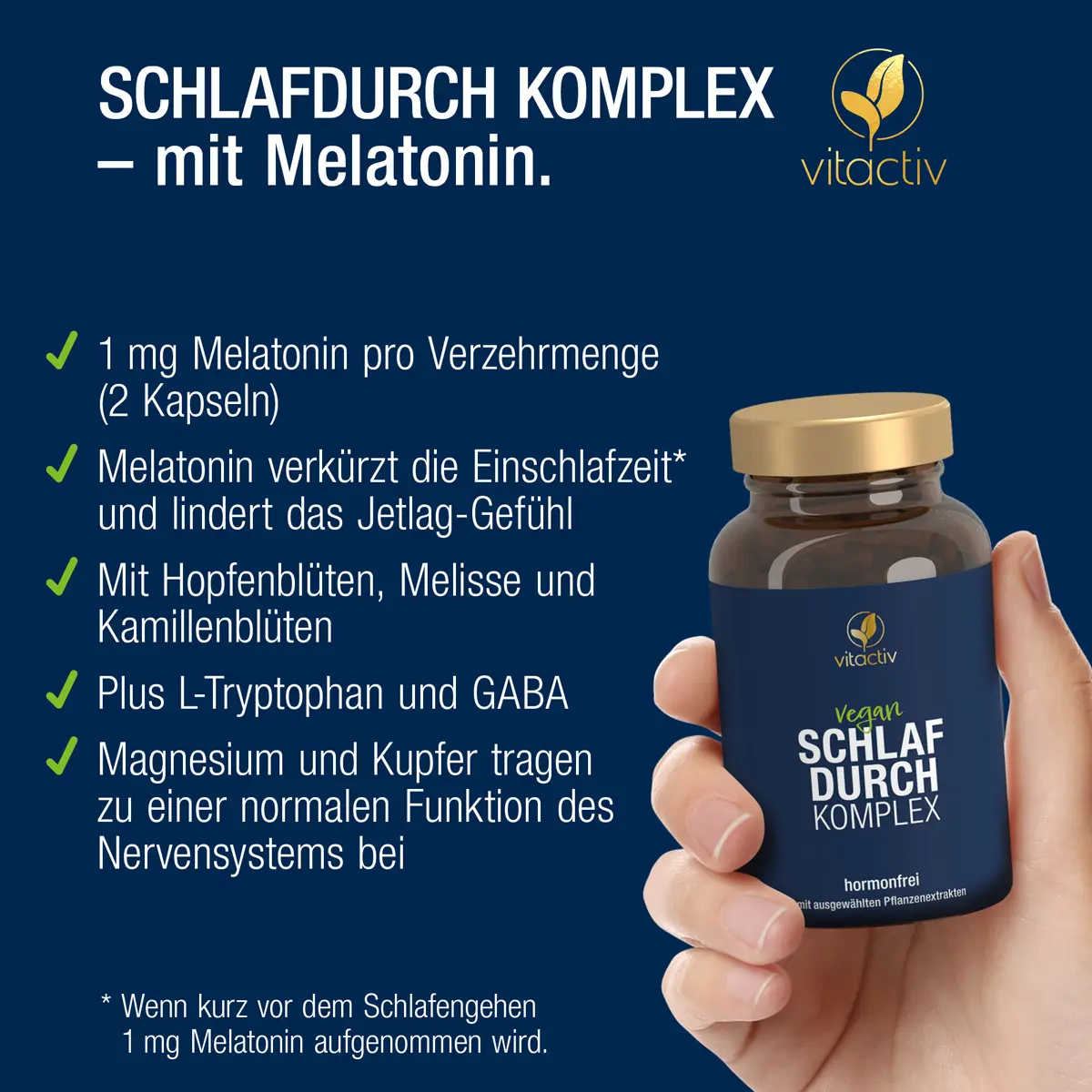 COMPLEXE DE SOMMEIL - Gélules de mélatonine