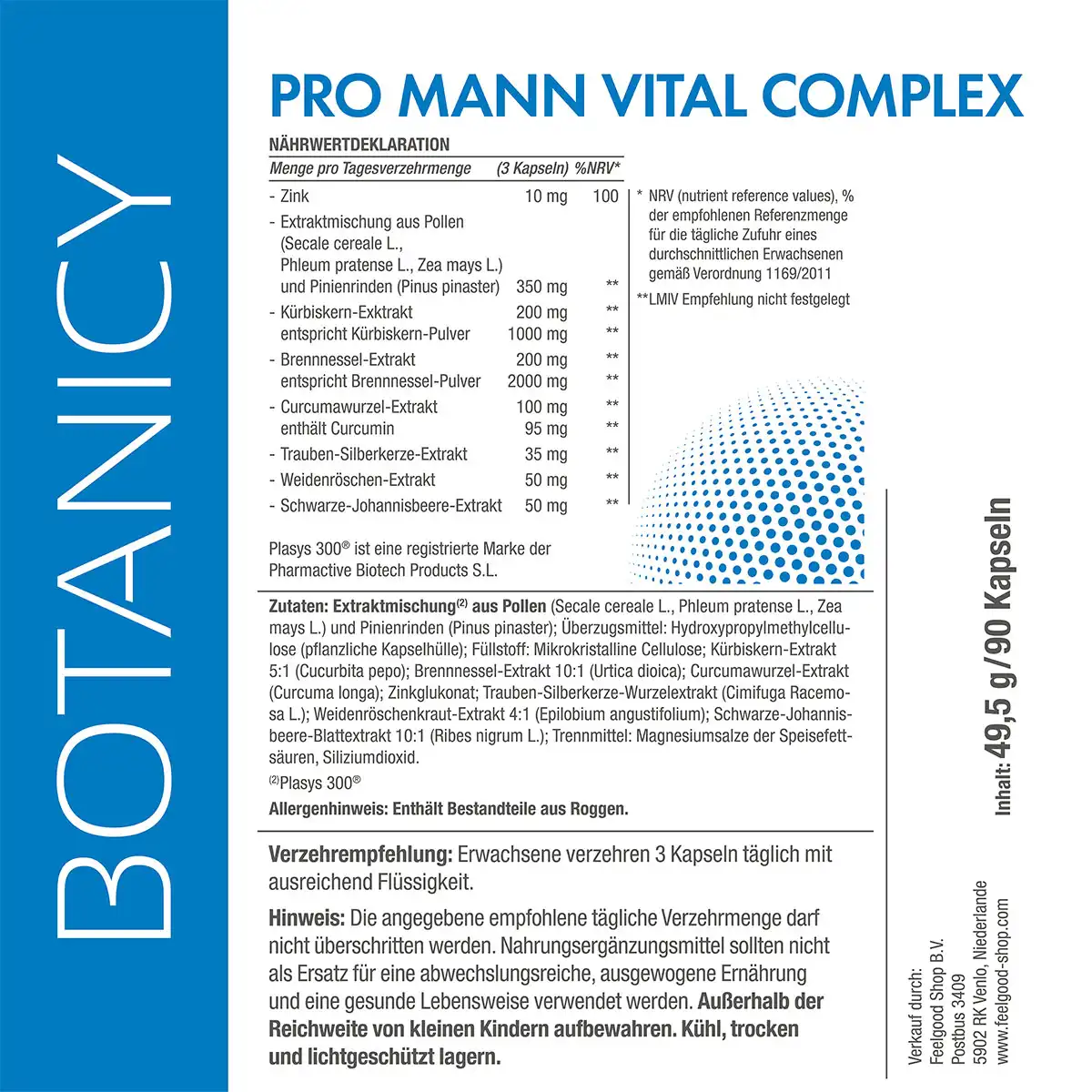 PRO MANN Vital Complex mit Plasys 300
