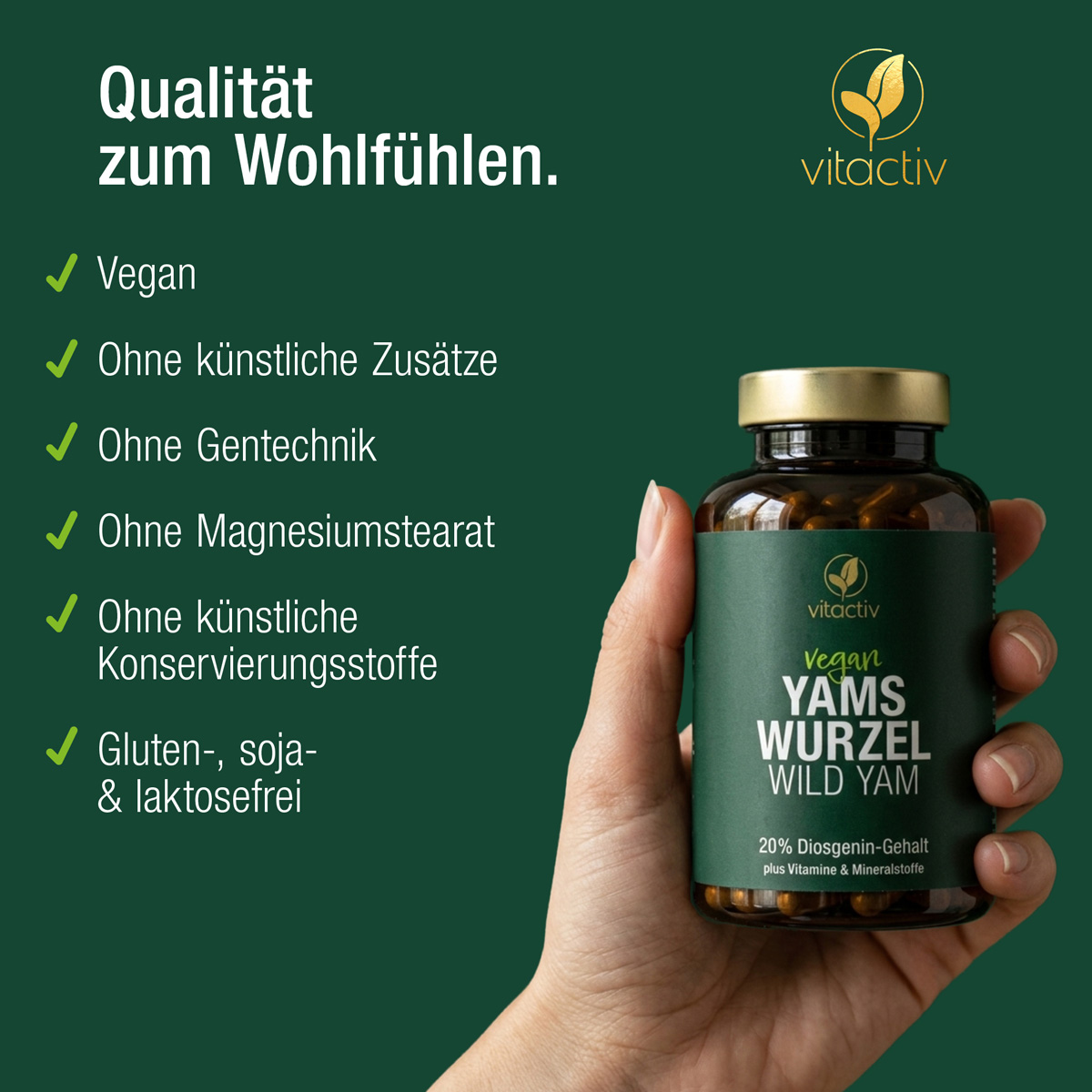 YAMSWURZEL WILD YAM cápsulas