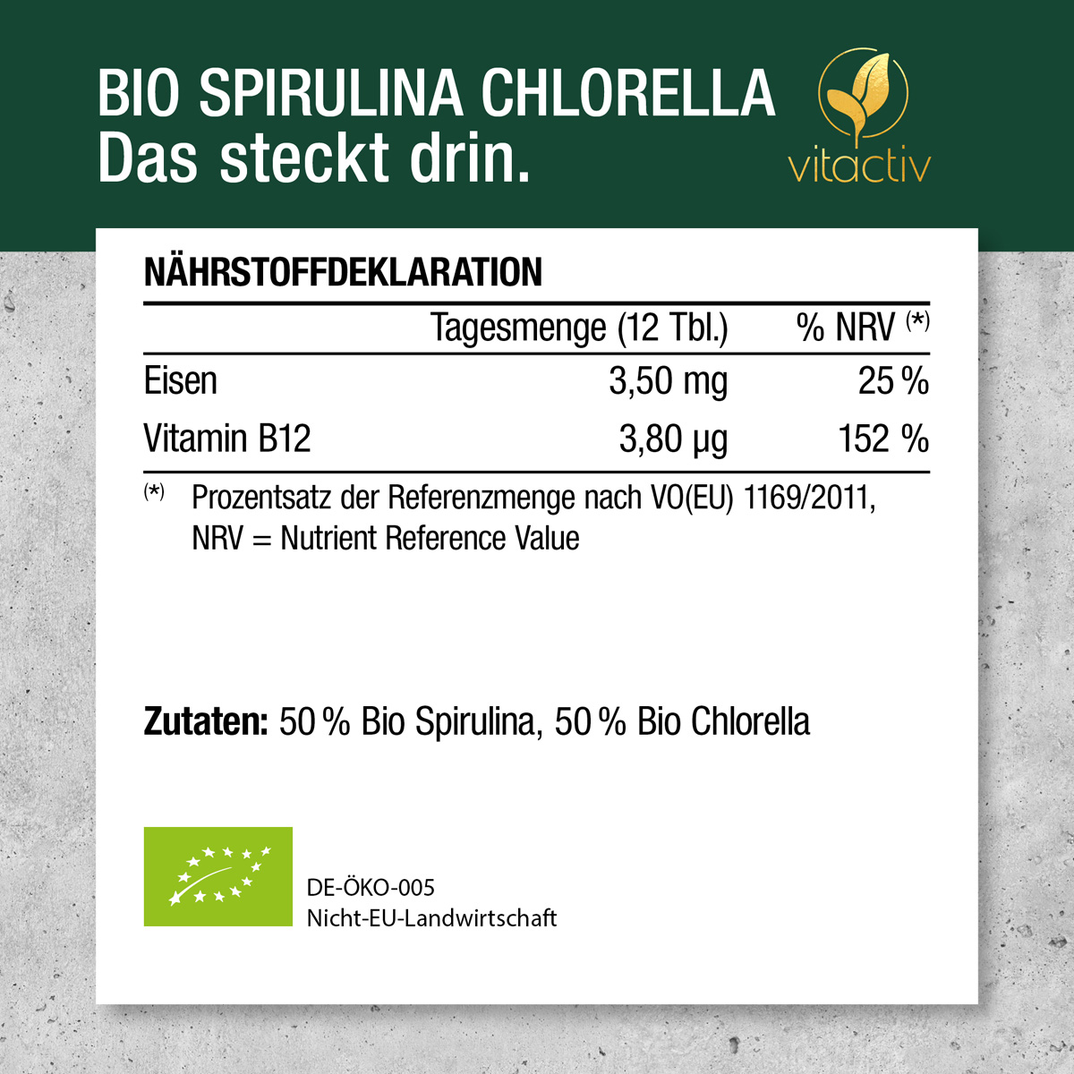 BIO SPIRULINA CHLORELLA