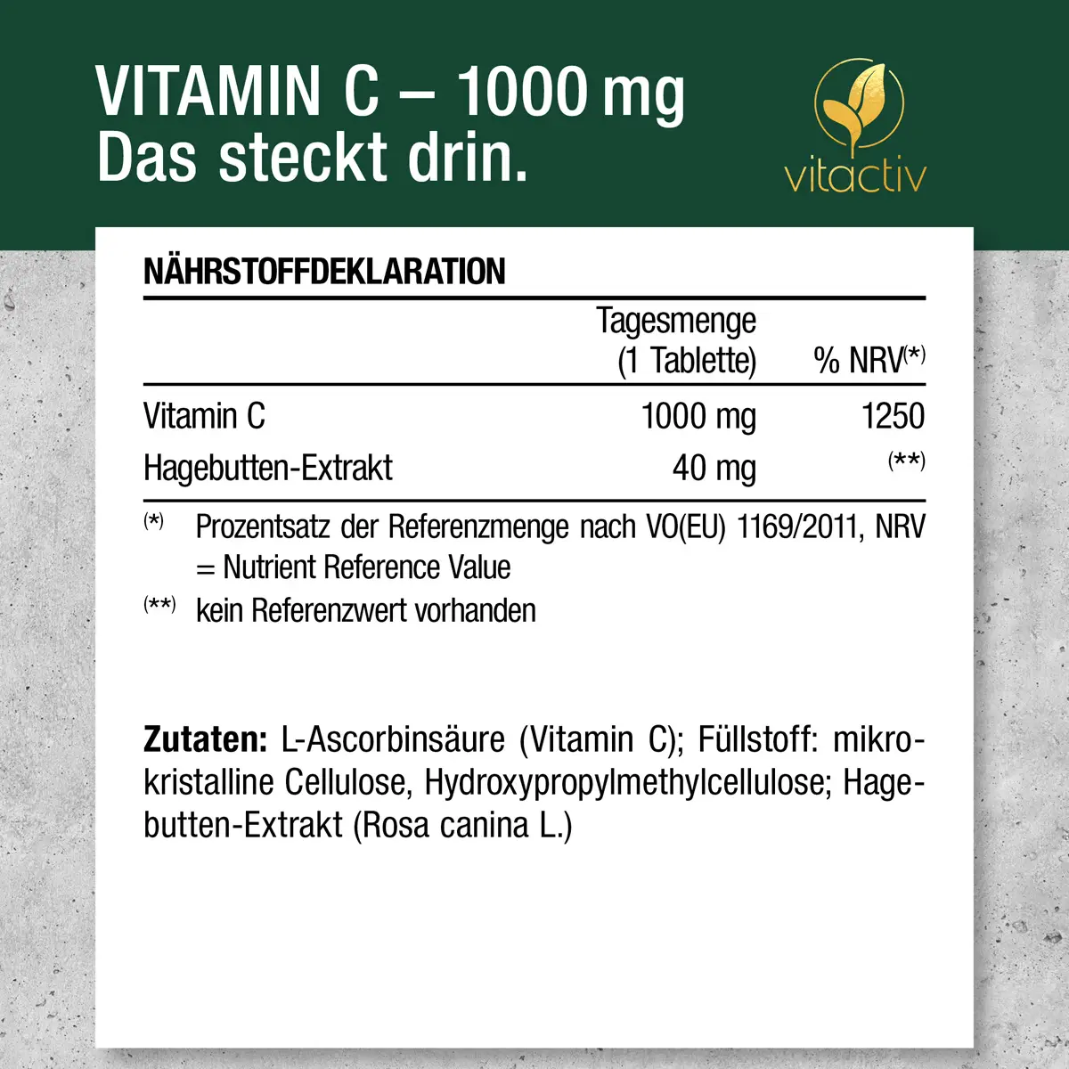 VITAMIN C 1000 mg Time released - Tabletten