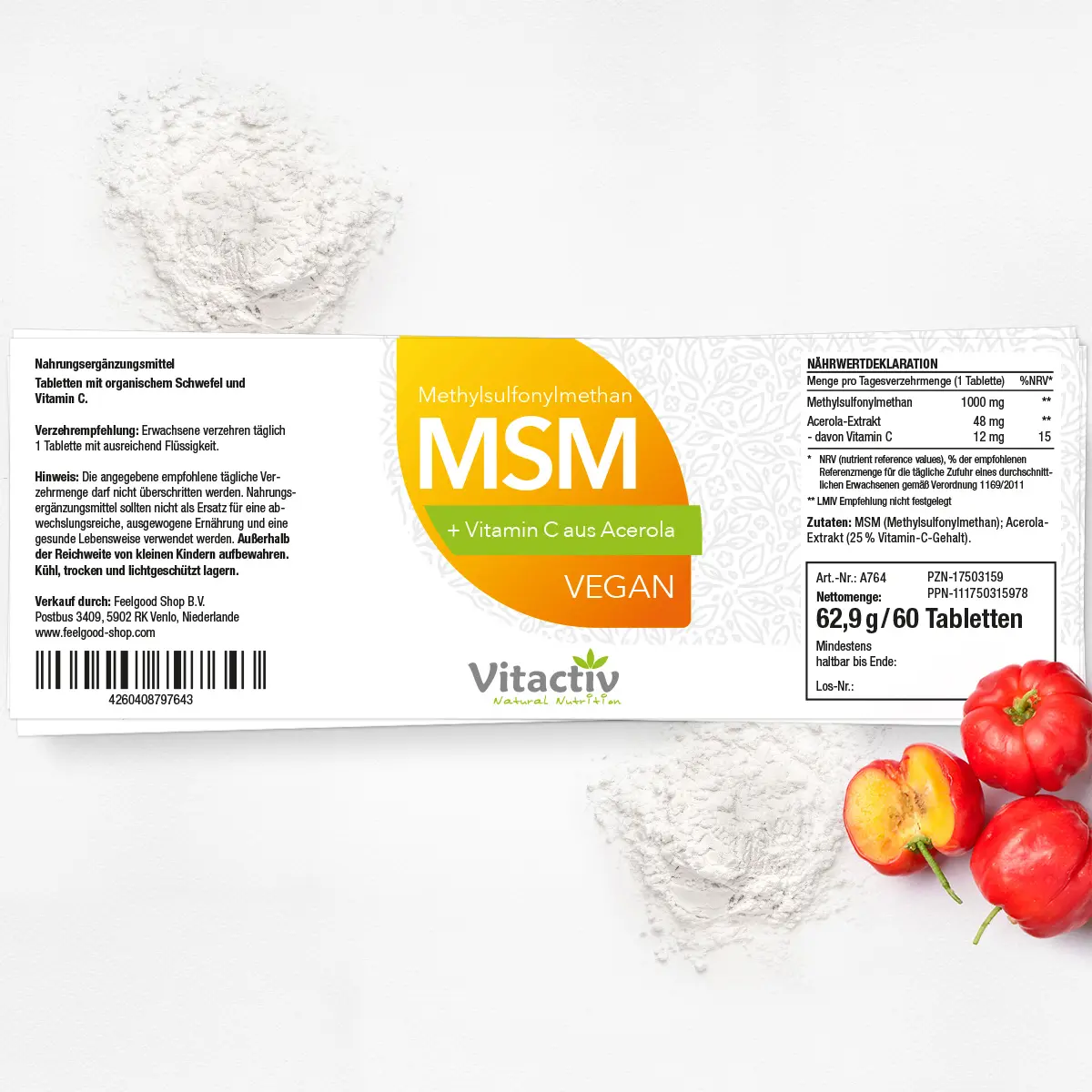MSM 1000 + Vitamin C