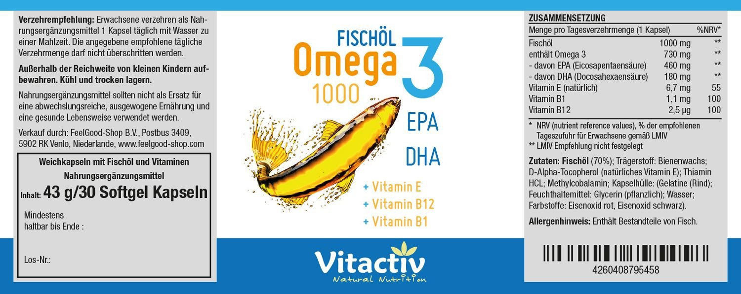 Fischöl Omega 3 1000