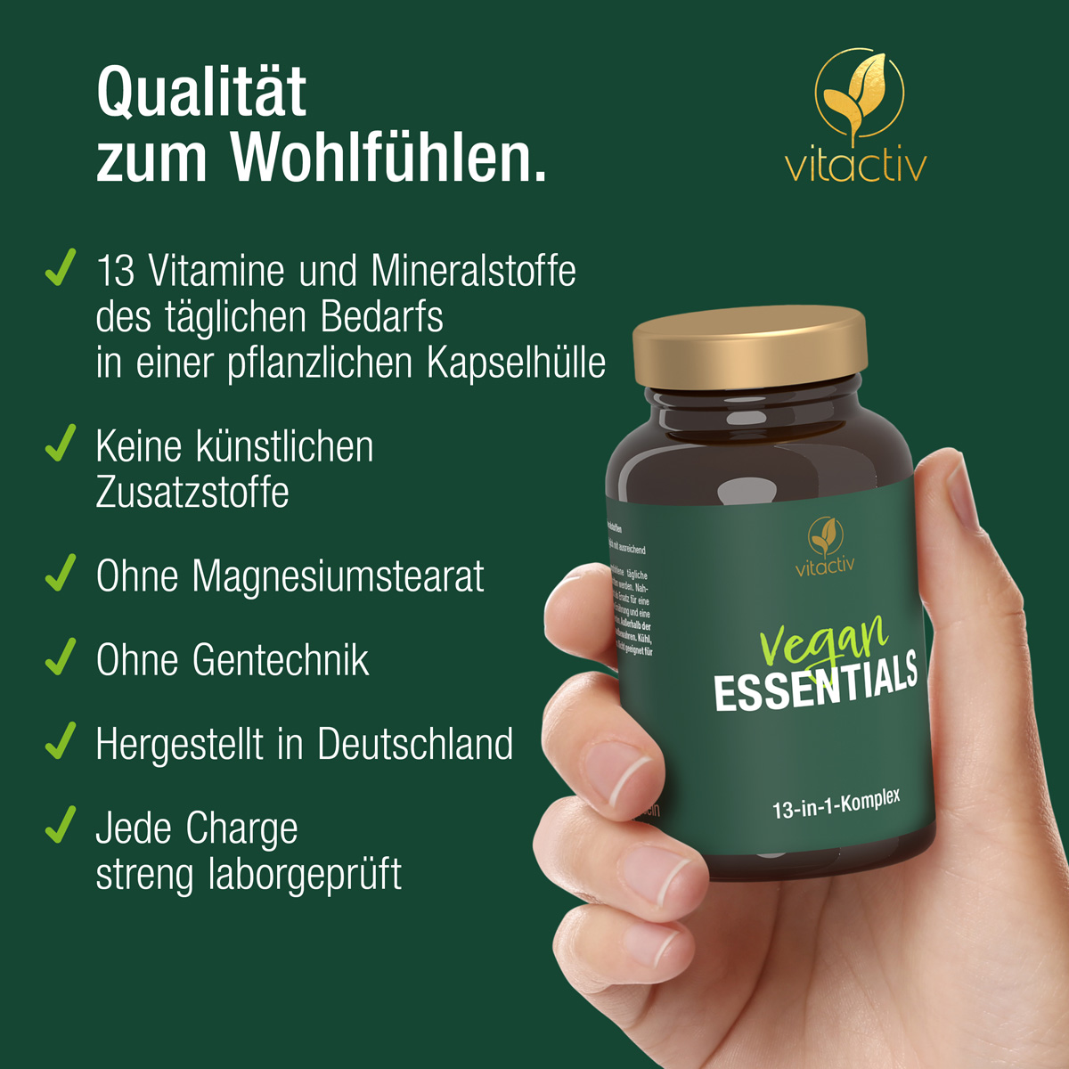VEGAN ESSENTIALS – Kapseln für Veganer