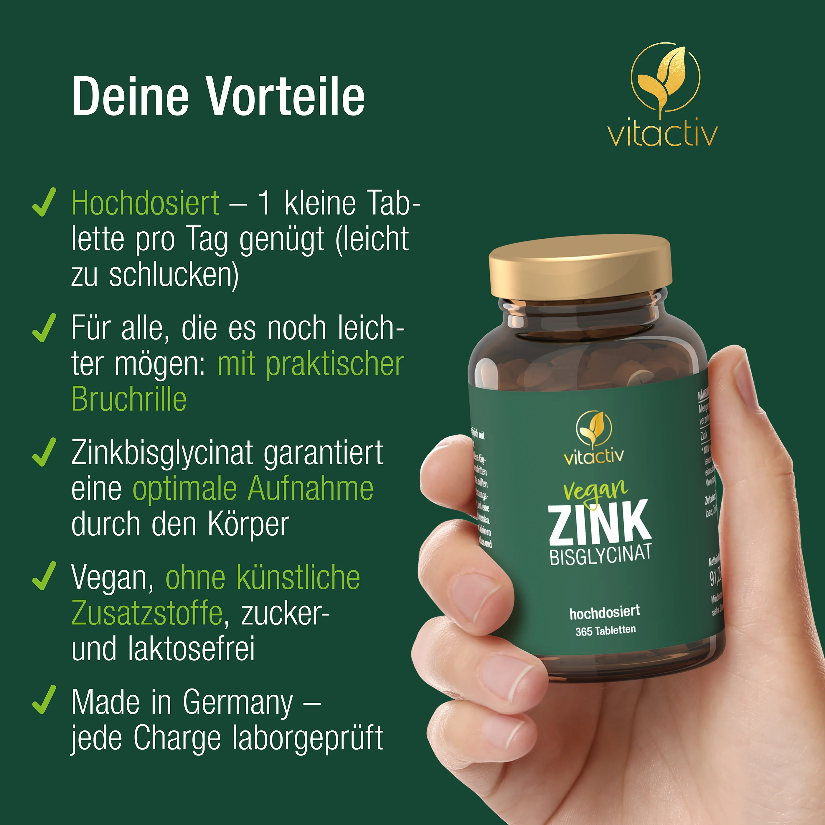 ZINK BISGLYCINAT Tabletten