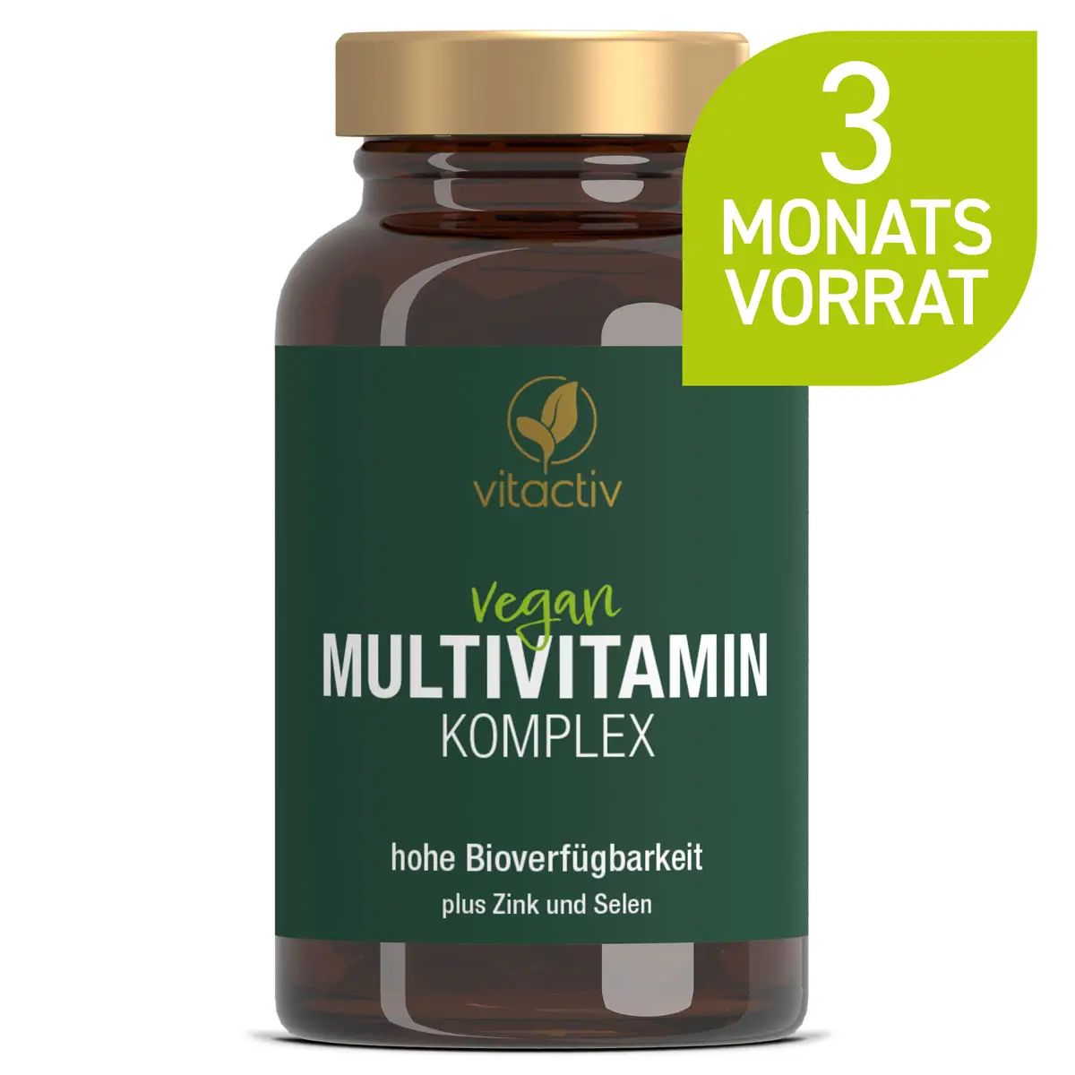 MULTIVITAMIN KOMPLEX von Vitactiv - Tablettenvorrat für 3 Monate.