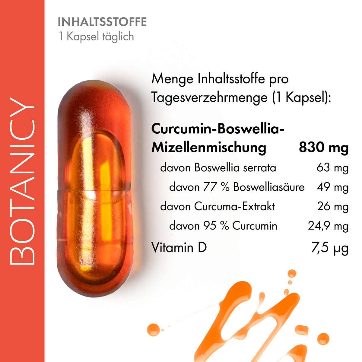 CURCUMA + BOSWELLIA forte – Kurkuma Weihrauch Kapseln