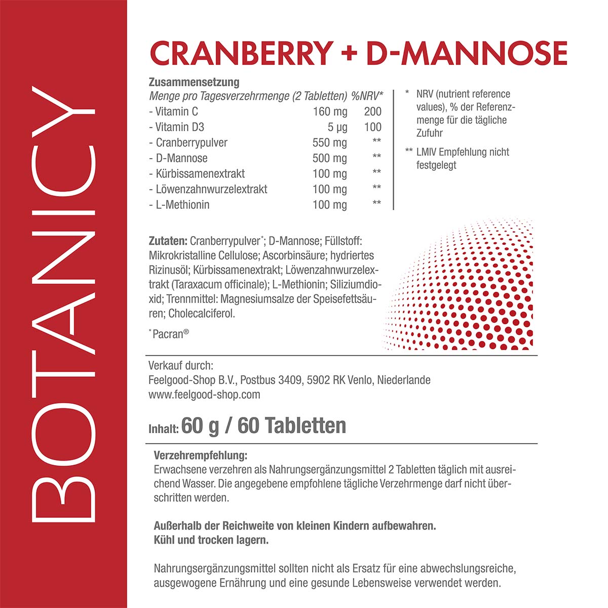 CRANBERRY + D-MANNOSE