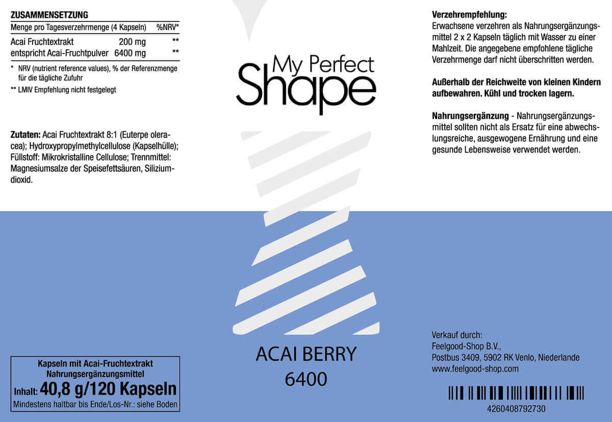 ACAI Berry 6400 Etikett